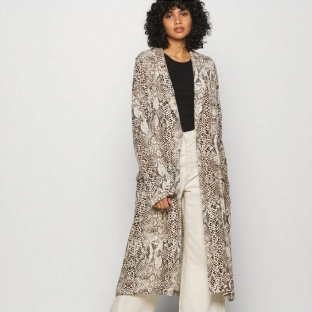 Free People Snake Print Cardigan Duster - Picture 3 of 12